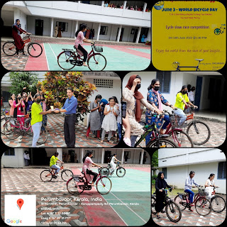 Health 4 Cycle slow race in observance of the World Bicycle Day
